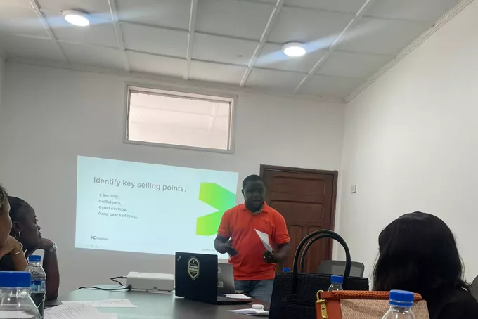 A training session for fleet operators.
